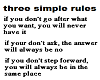 three simple rules