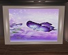 purple butterfly framed