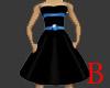 Black Dress W/Blue Pearl