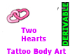Tatto Two Hearts Belly
