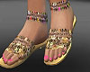 Sandals Gold and Beads