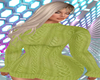 Green sweater dress