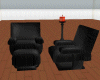 MK Blk Chair Set