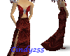 Burgandy Butterfly Gown