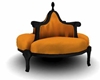 royal couch orange black