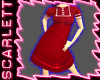 S* Red Sailor Dress