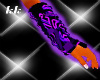 !PURPLE RAVE ARM WARMERS