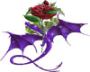 Purple Dragon with Rose