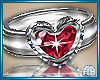 Wedding Ring Heart  F
