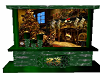 holiday fireplace green