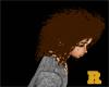 Dark Brown afro