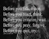 BEFORE YOU......