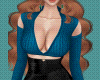 Blue Top Crop X