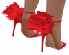 Red Flower Heels