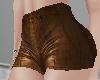 A~ Brown Leather Shorts