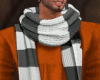 Orange Sweater w/Scarf