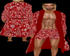 M Red Bandana Robe Boxer