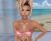 Pink Leather Bralette
