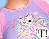 T! Lilac Cute Kitty Tee