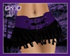 *jf* PrpBlk Fringe Skort