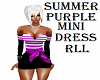 SUMMER/PURPLE/MINI/DRESS