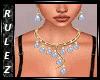 Blue Rain Drop Jewel Set