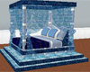 Blue wonder canopy bed