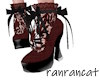 +heels red ribbon