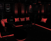 Couch blk red Neon
