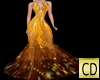 CD Gold Long Dress S