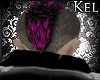 *K Blk & Purple Mohawk