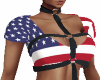 Flag Busty Crop Top