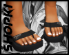 KI BLK Prad Sandals