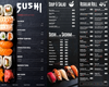 ~ Sushi Menu