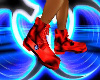 Red rave boots