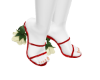 Red Drippy Vday Heels