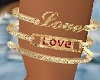 Sage Gold Love Bracelets
