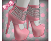 Pink chained shoes