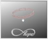 R Heart Choker Lt Pink