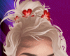 Blonde +Red Flower