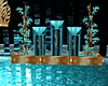 Teal Gold Fountain