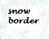Snow Border WOW Sticker