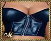LEATHER LADY TOP BLUE