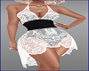 White lace wBlack Dress