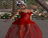 ~L~Crimson Lace Gown