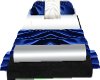 Silk Blue and White Bed