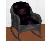 Black Rose Rocking Chair