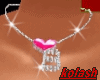 K*necklaces B heart pink