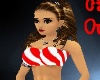 candycane tube top