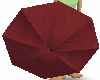 (e) deep red umbrella